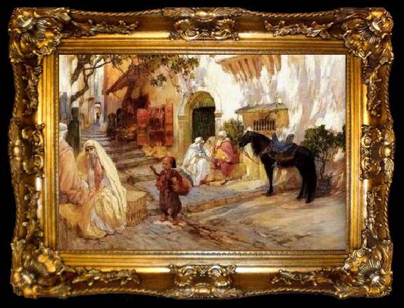 framed  unknow artist Arab or Arabic people and life. Orientalism oil paintings 337, ta009-2